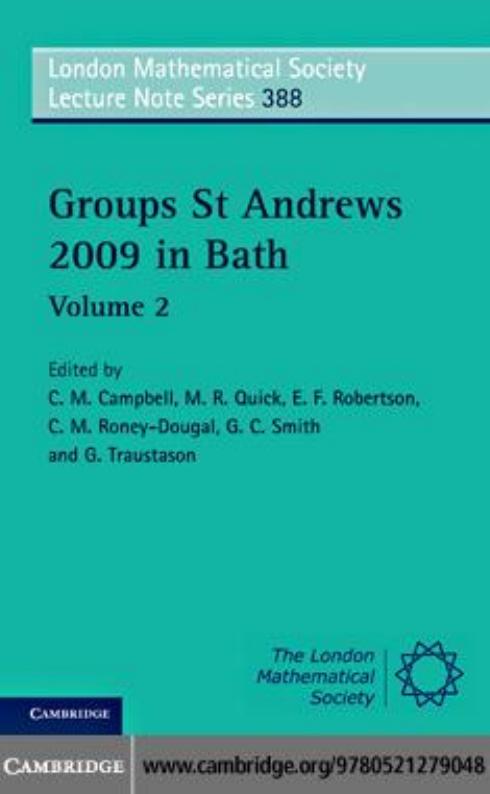 Groups St Andrews 2009 in Bath. Vol.2 by Campbell C.M. et al. (eds.)
