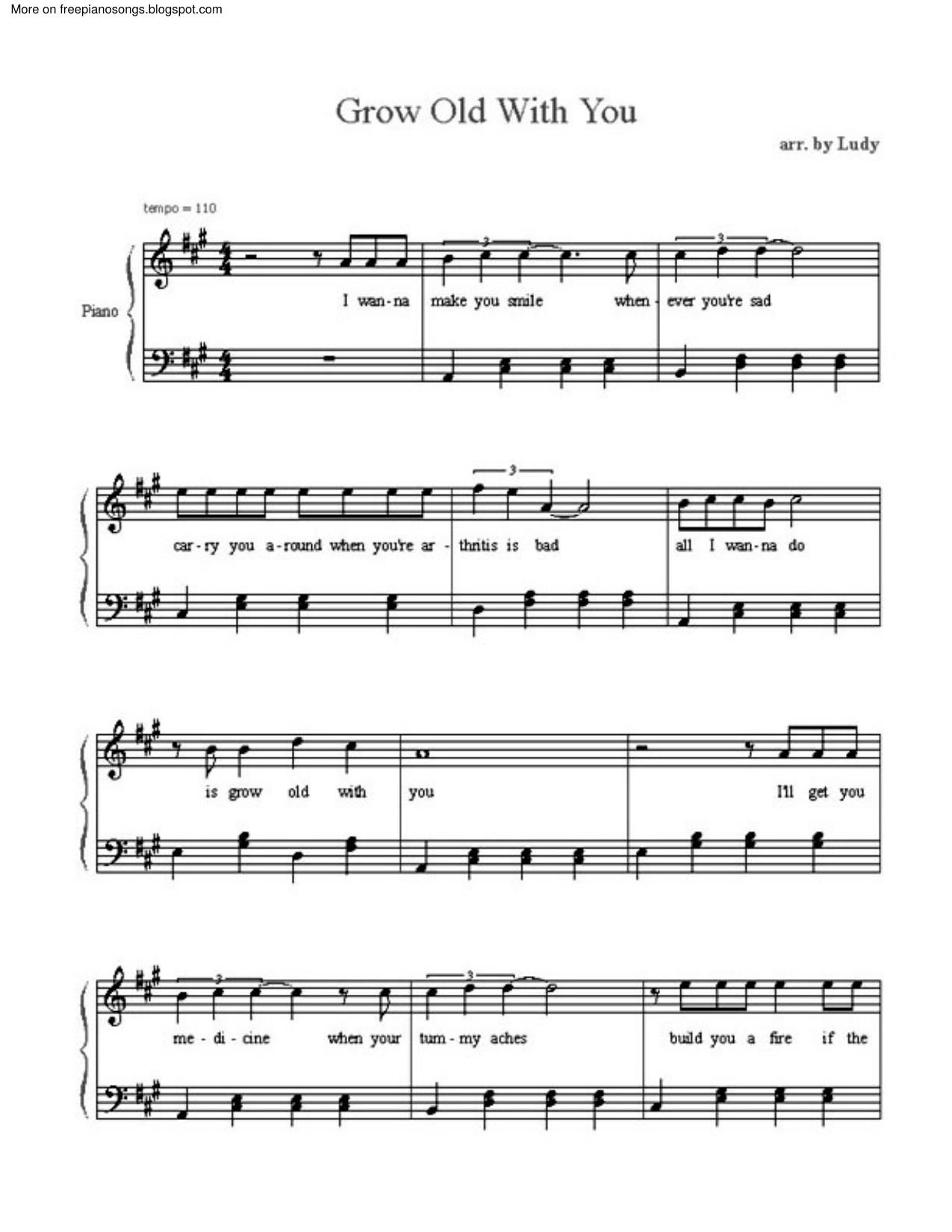 Grow Old With You - The Wedding Singer by Adam Sandler