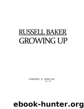 Growing Up by Russell Baker