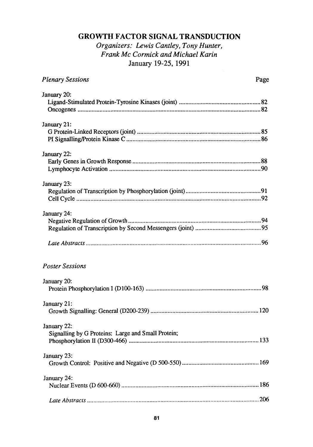 Growth factor signal transduction by Unknown