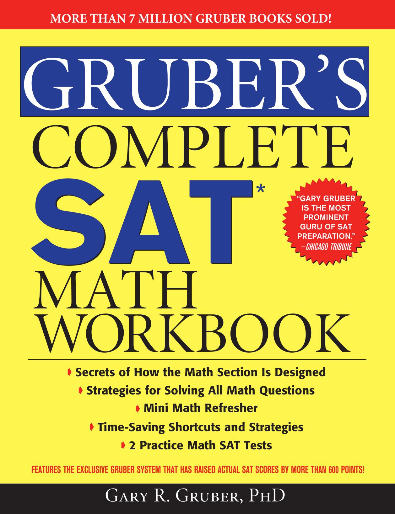 Gruber's Complete SAT Math Workbook by Gary Gruber