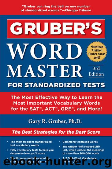 Gruber's Word Master for Standardized Tests by Gary Gruber