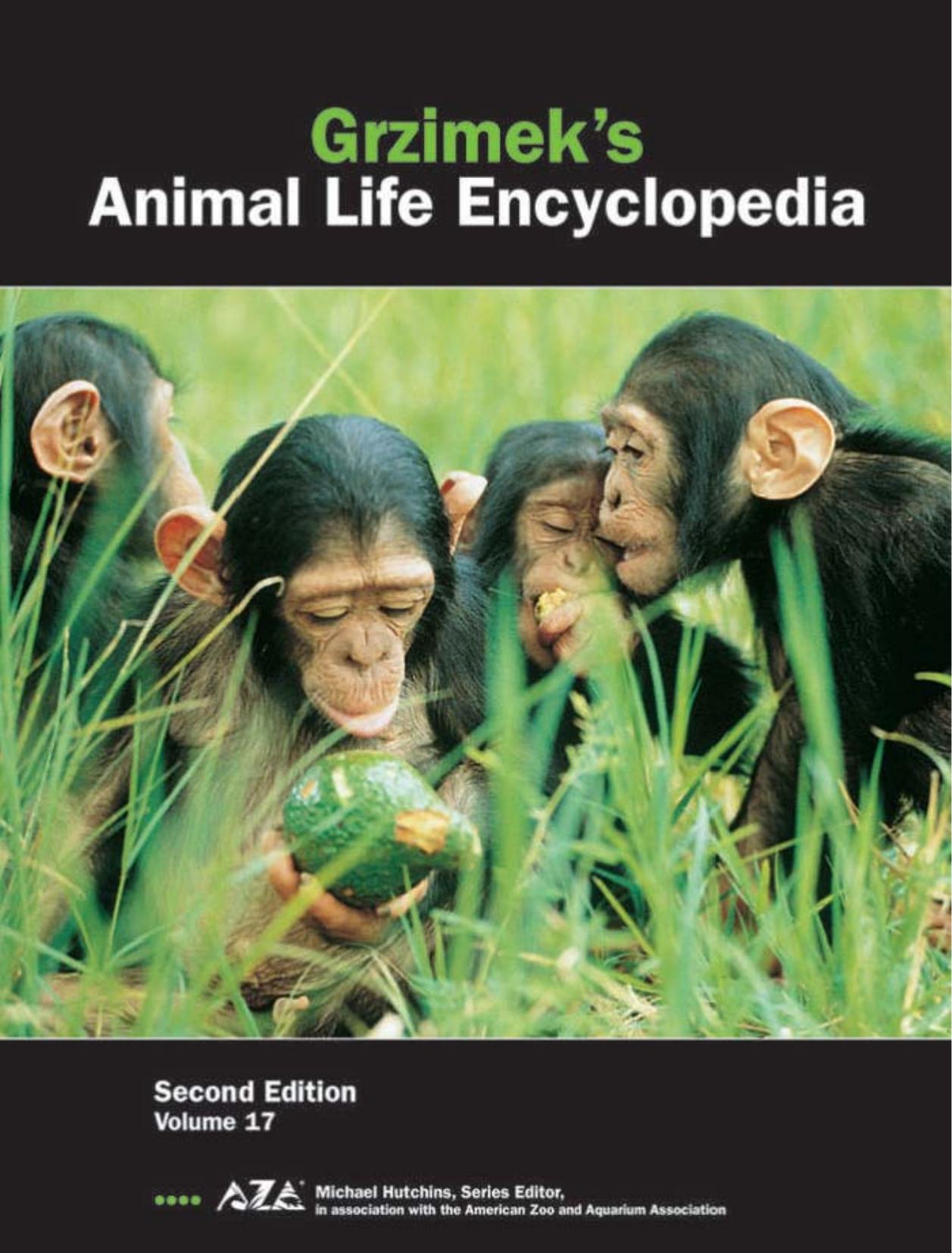 Grzimek S Encyclopedia 2nd Ed Vol 17 Cumulative Index by Unknown