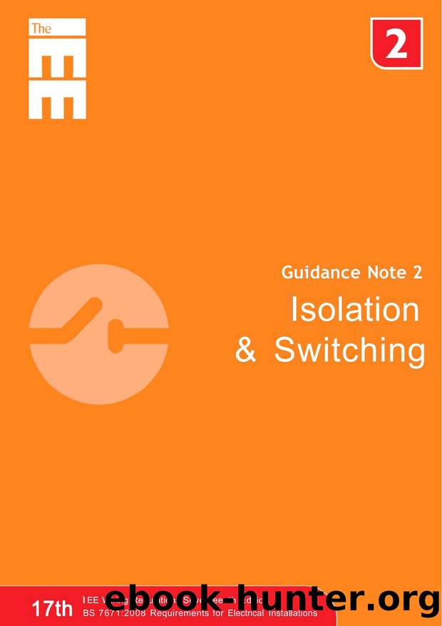 Guidance Note 2: Isolation & Switching, 5th Edition by Ben