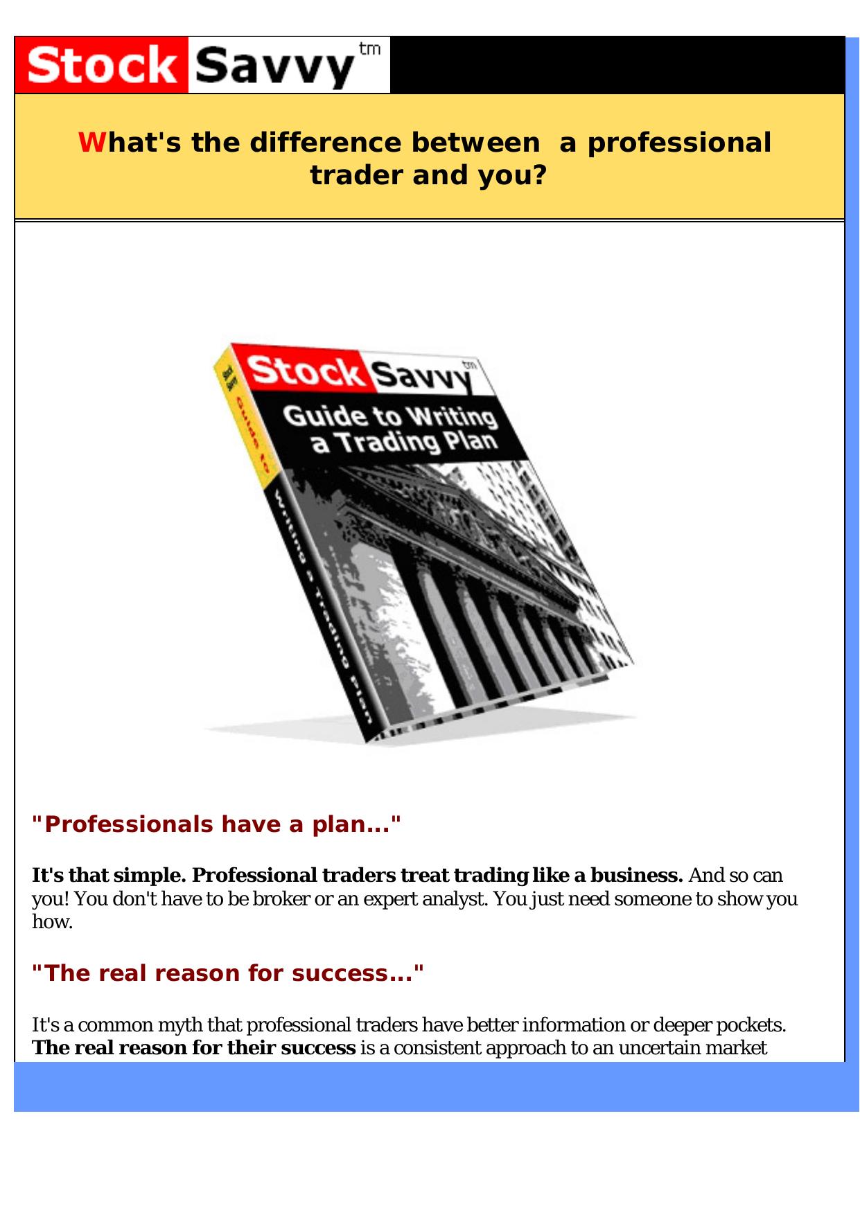 Guide To Writing A Trading Plan.. by Best of Kuszter's Collection