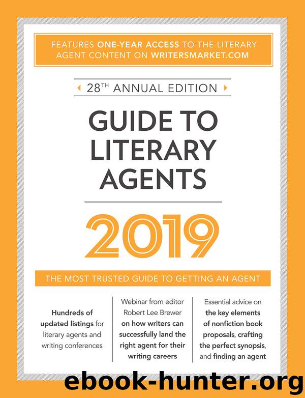 Guide to Literary Agents 2019 by Robert Lee Brewer