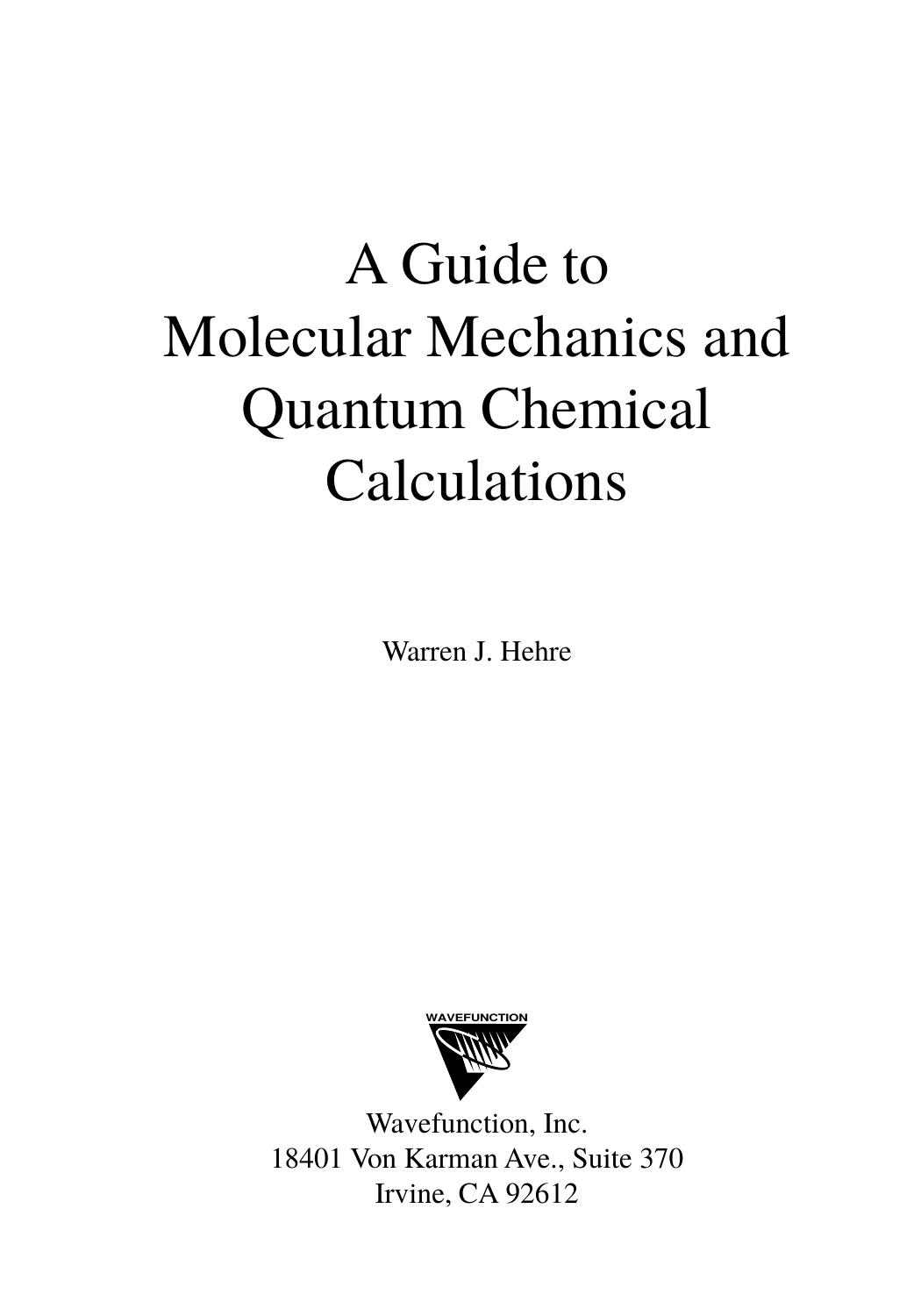 Guide to MM and QM by Unknown