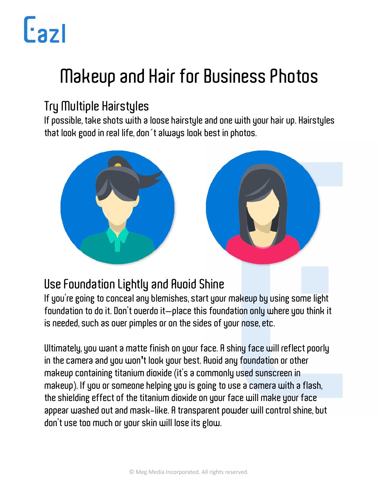 Guide to Makeup for Business Self Portraits by Team Eazl