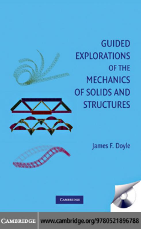Guided Explorations of the Mechanics of Solids and Structures (Cambridge Aerospace Series) by James F. Doyle