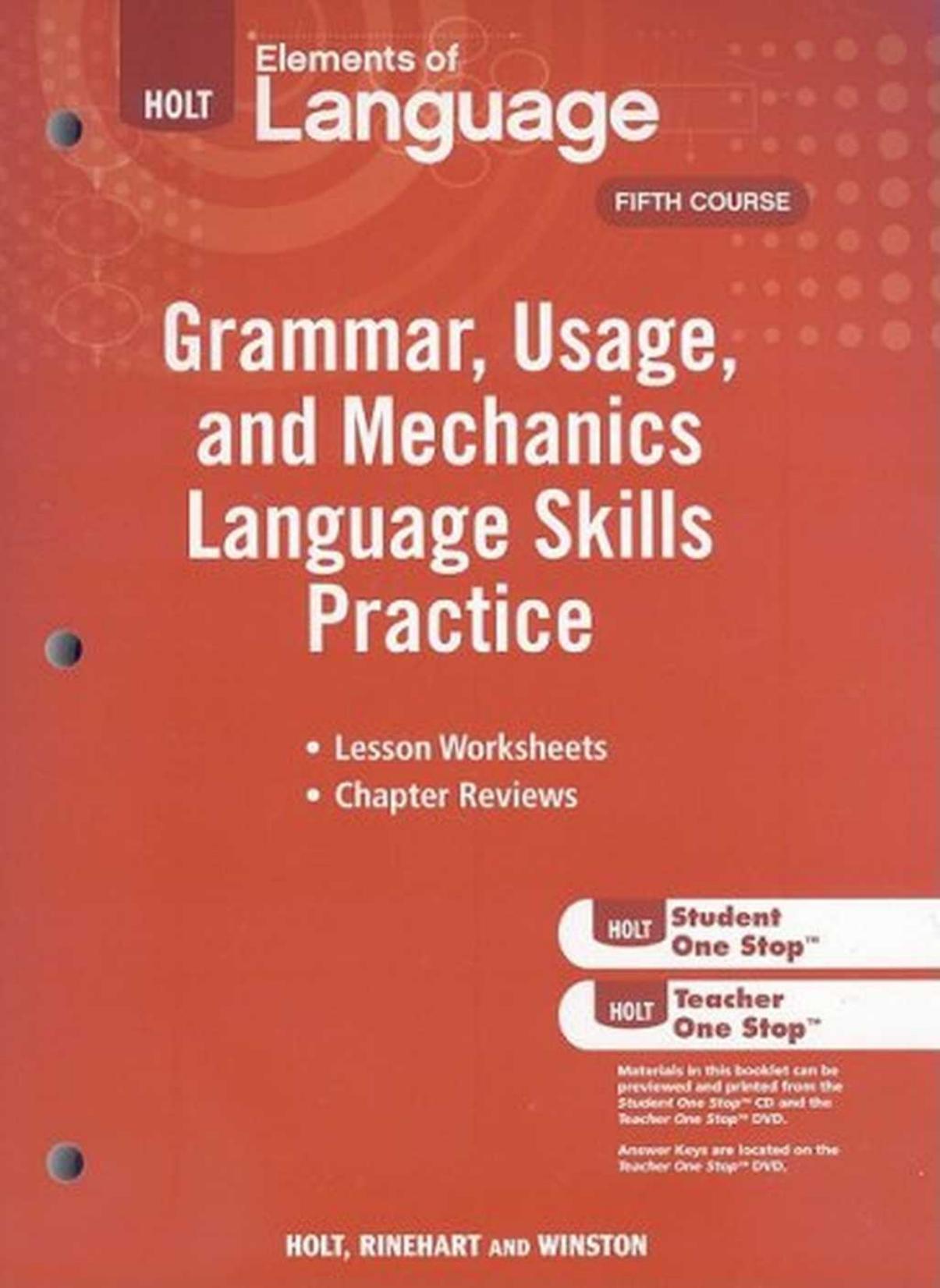 Guided Practice in Grammar, Usage, and Mechanics (Fifth Course) by Unknown