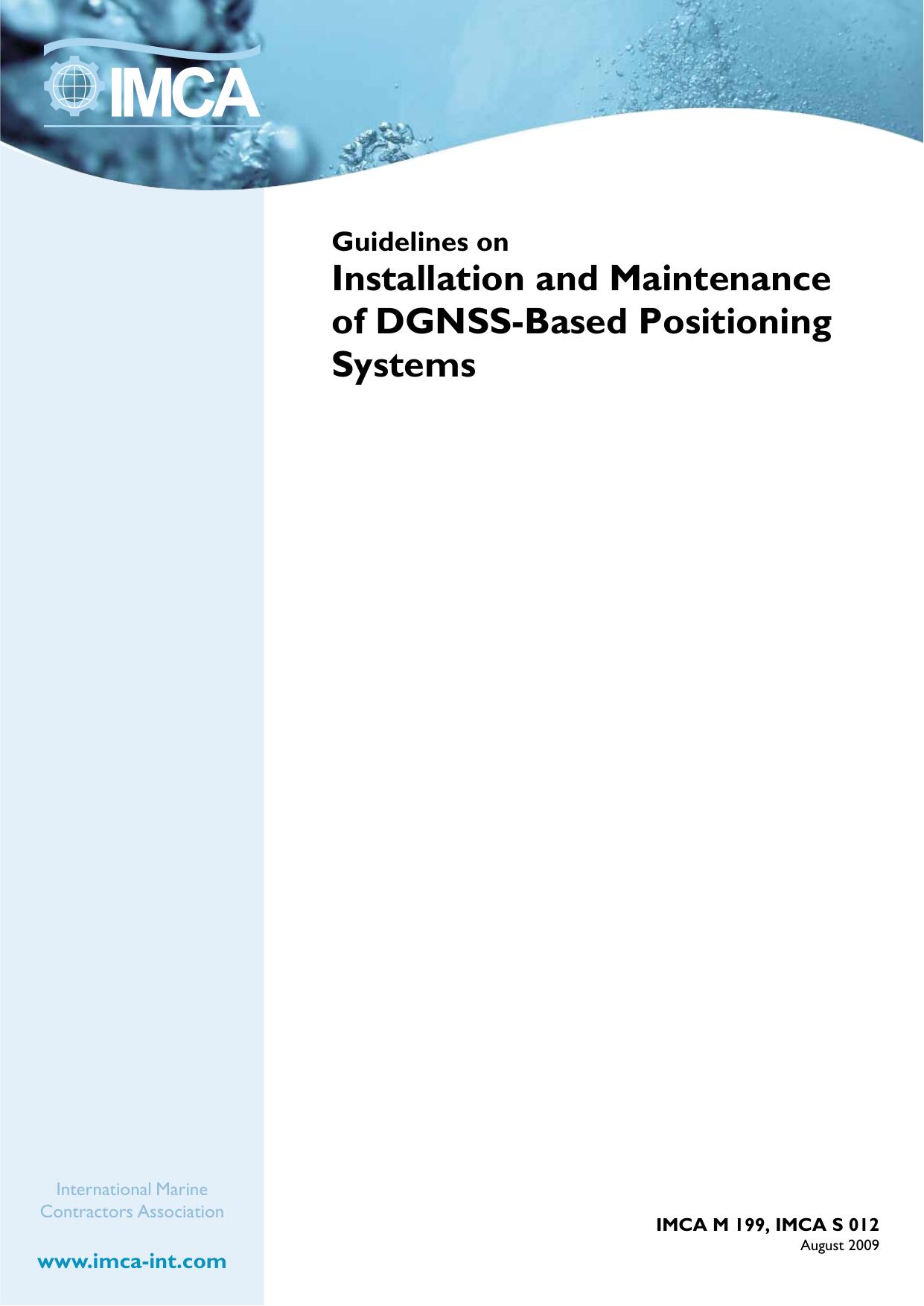 Guidelines on Installation and Maintenance of DGNSS-Based Positioning Systems by Adam Hugo