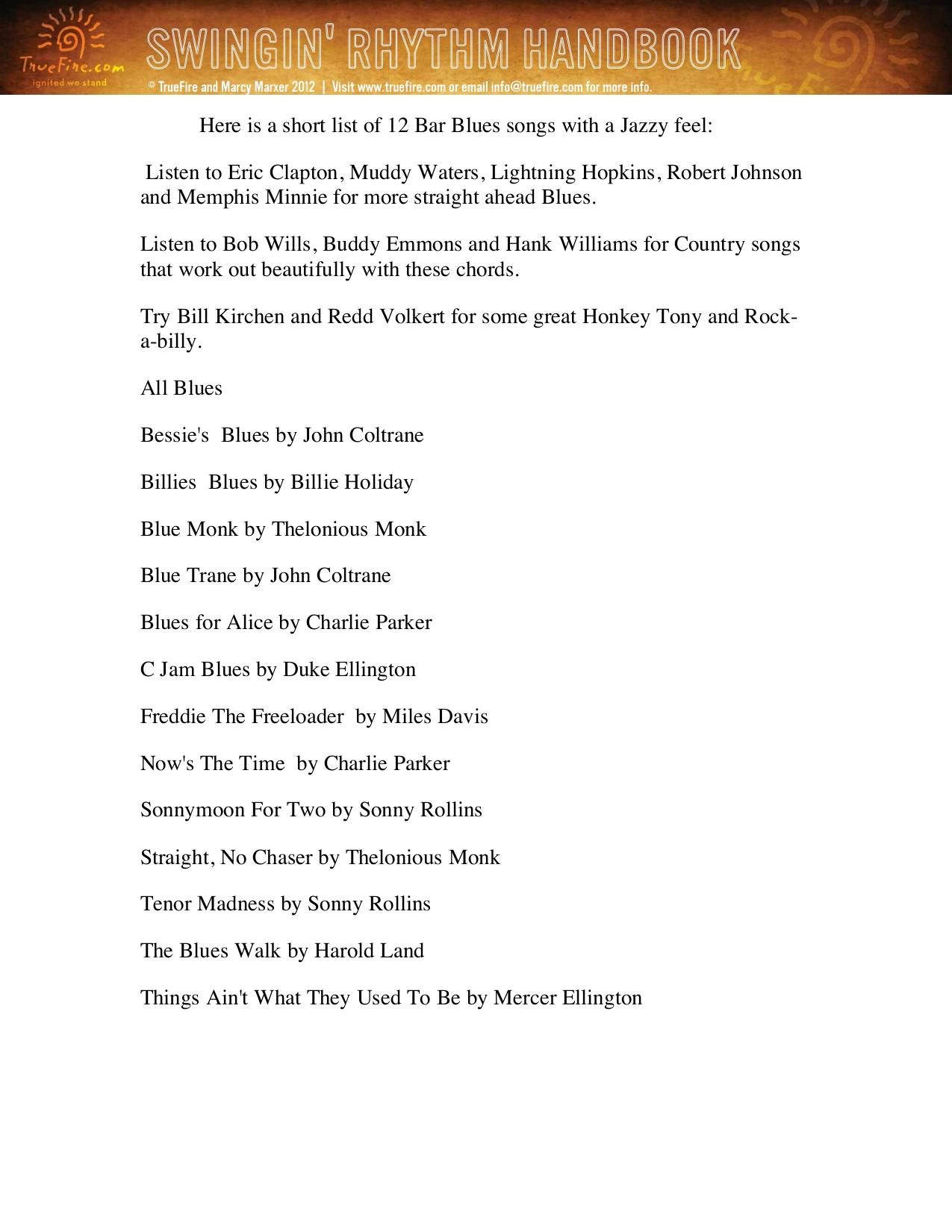 Guitar Blues in G PDF by Marcy Marxer