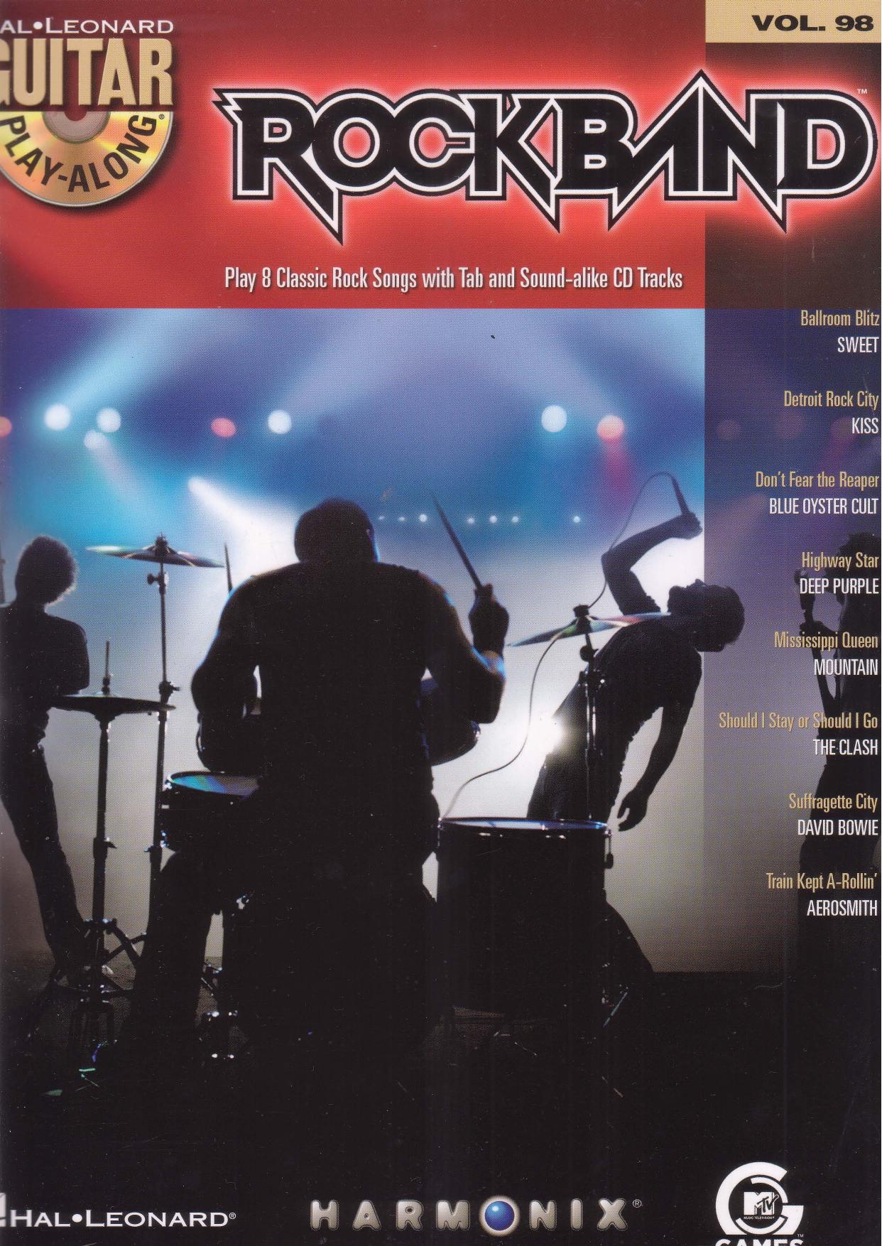 Guitar Play-Along Vol. 098 by Rock Band (Classic Rock Edition)