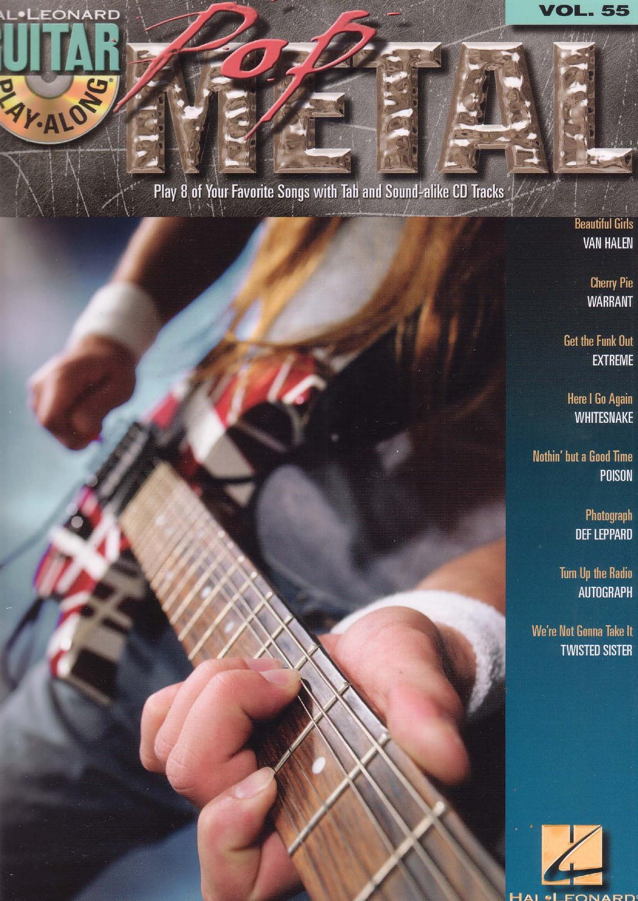 Guitar Play-Along Vol. 55 by Pop Metal
