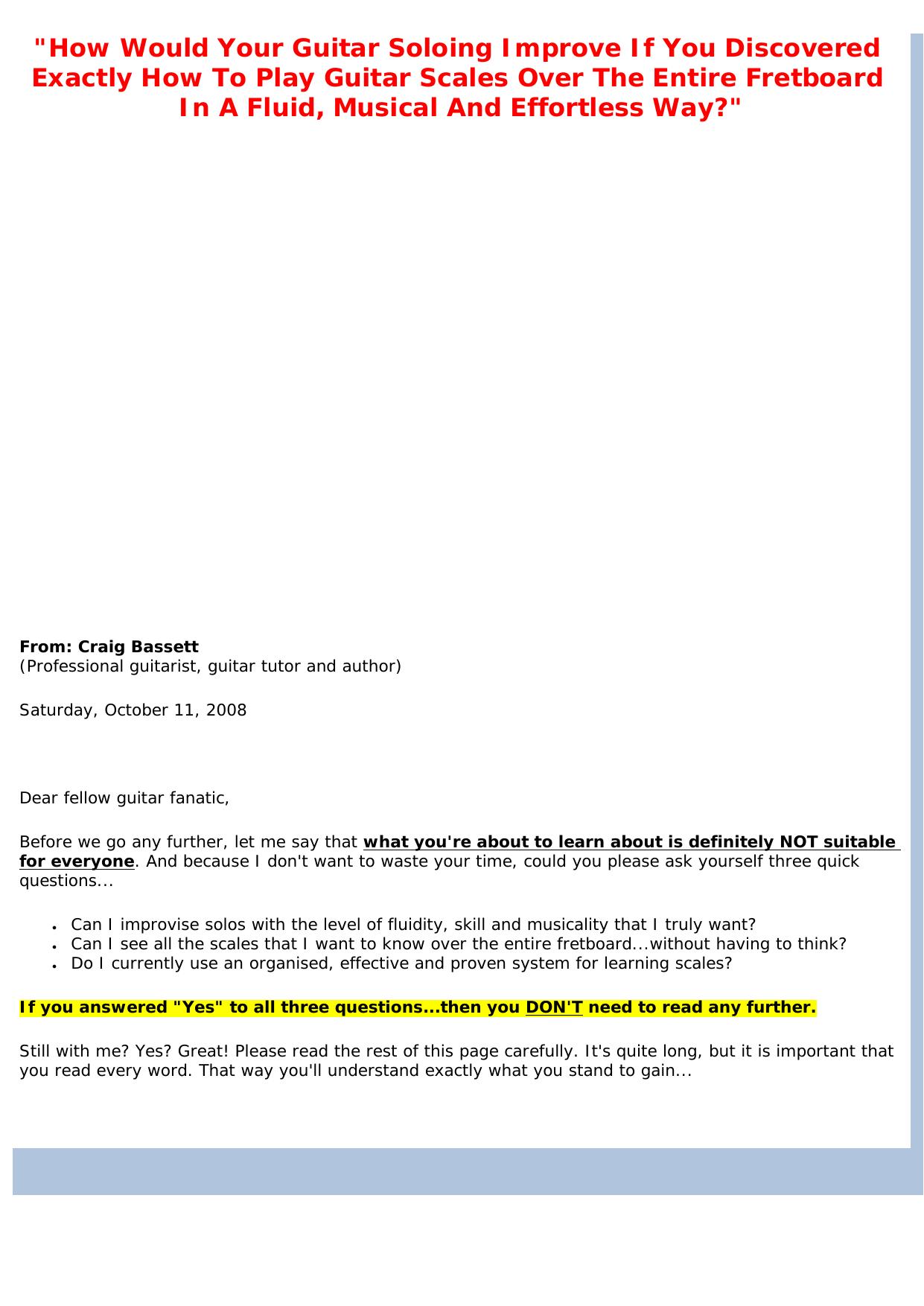Guitar Scale Mastery. by Best of Kuszter's Collection