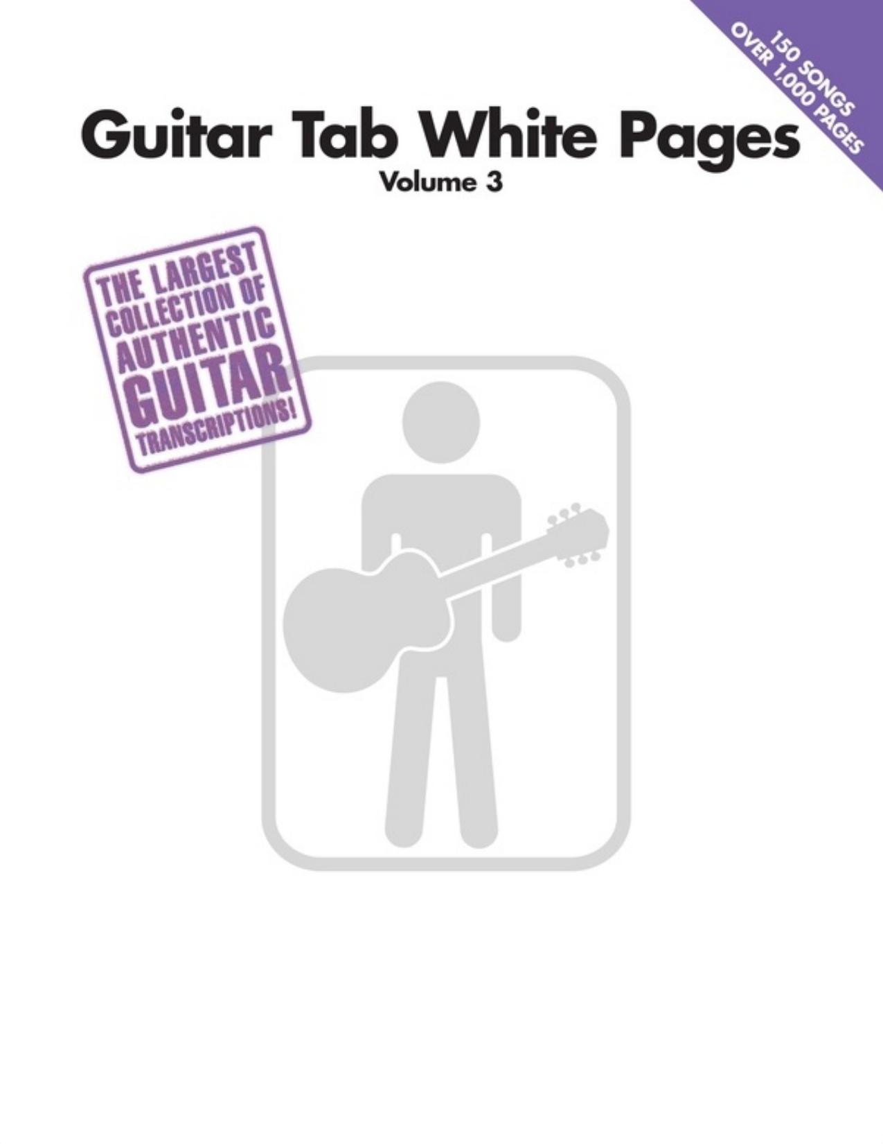 Guitar Tab White Pages by Volume 3
