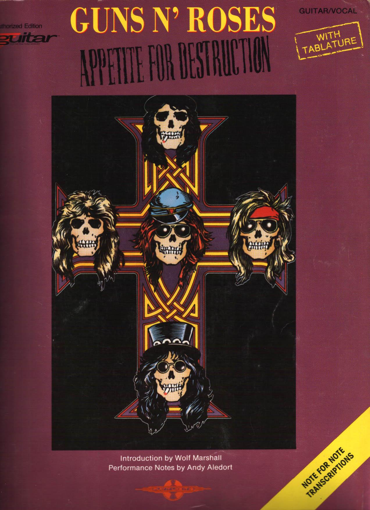 Guns N' Roses by Appetite For Destruction guitar tabs