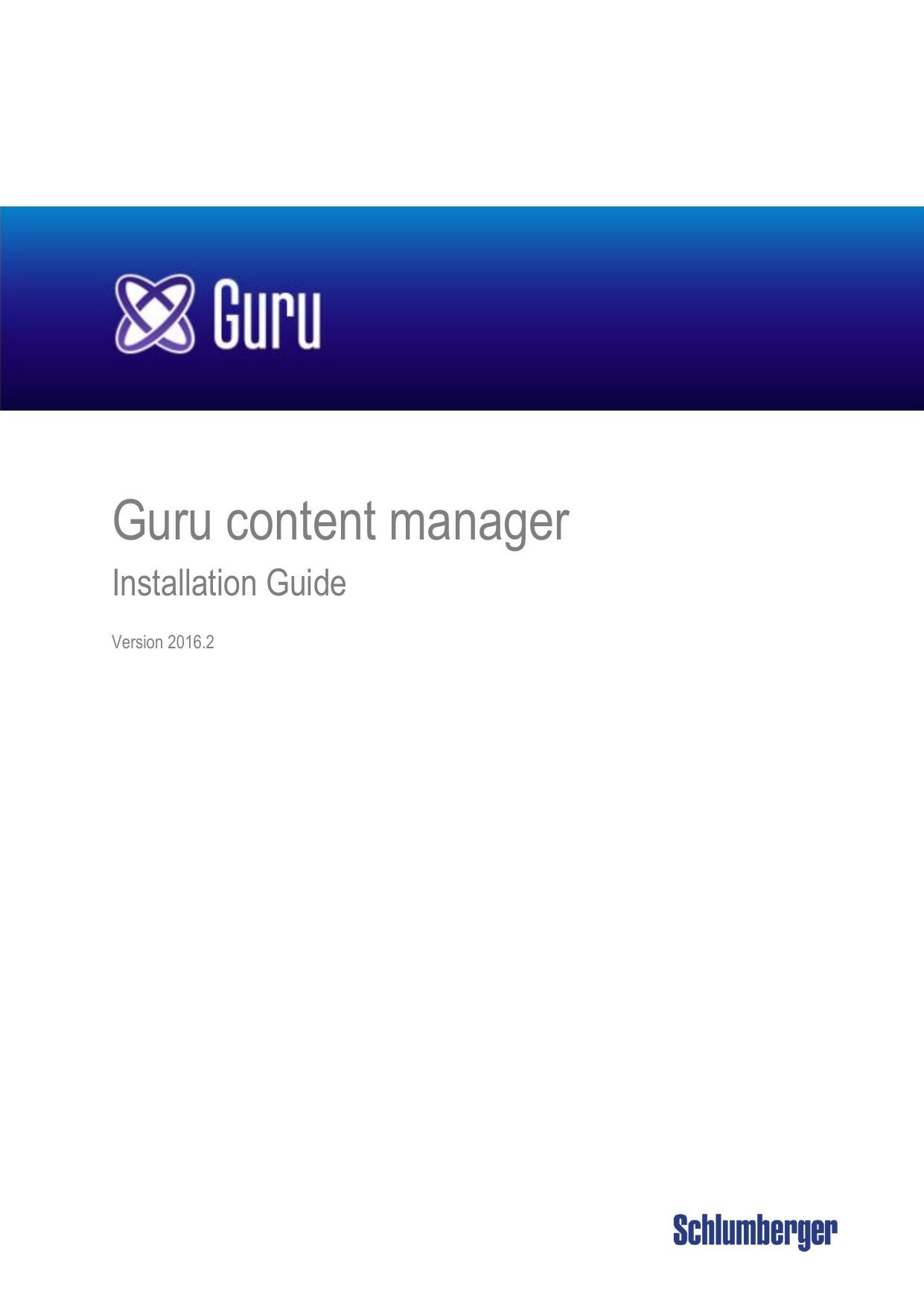 Guru content manager install guide by Christopher Tatham