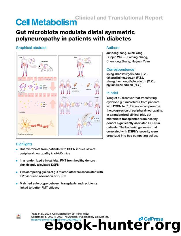 Gut microbiota modulate distal symmetric polyneuropathy in patients with diabetes by unknow
