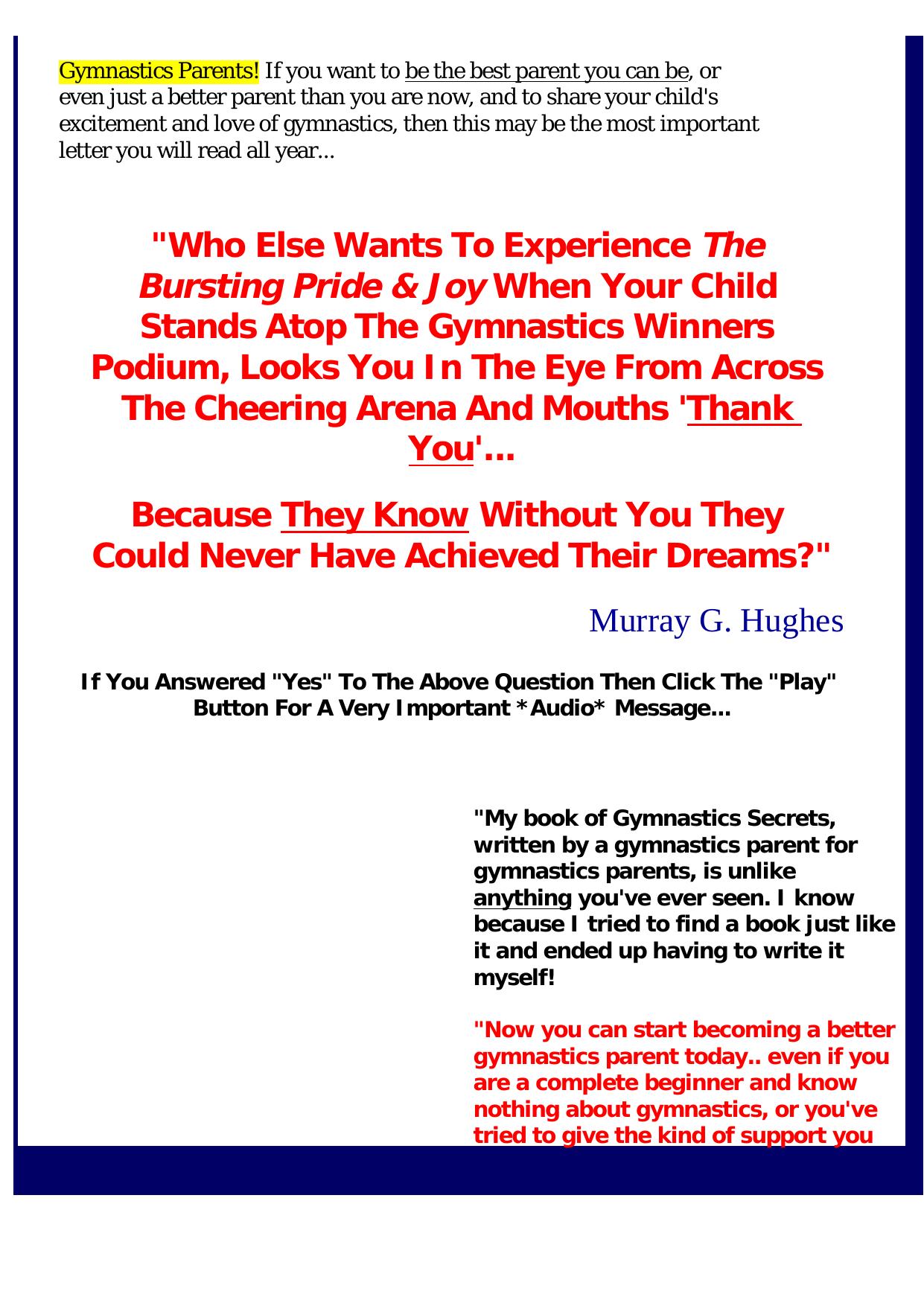 Gymnastics Secrets Revealed. by Best of Kuszter's Collection