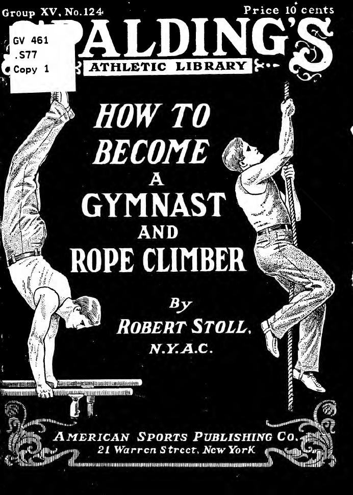 Gymnastics and rope climbing by Stoll Robert