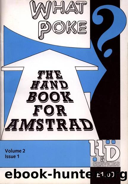 H&D Services - What poke by The Hand book for Amstrad Volume 2 Issue 1