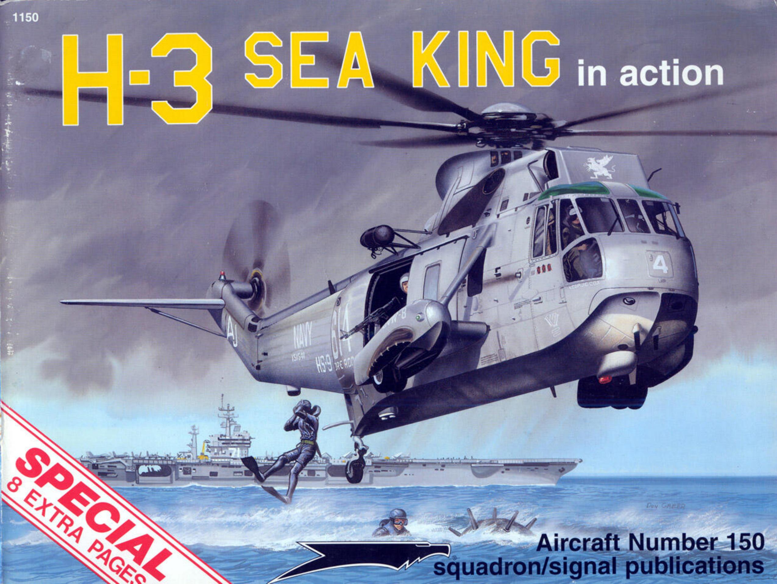 H-3 SeaKing In Action by Unknown