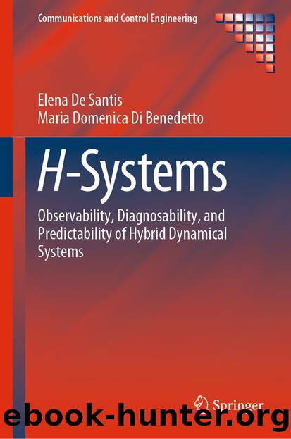 H-Systems: Observability, Diagnosability, and Predictability of Hybrid Dynamical Systems by Elena De Santis & Maria Domenica Di Benedetto