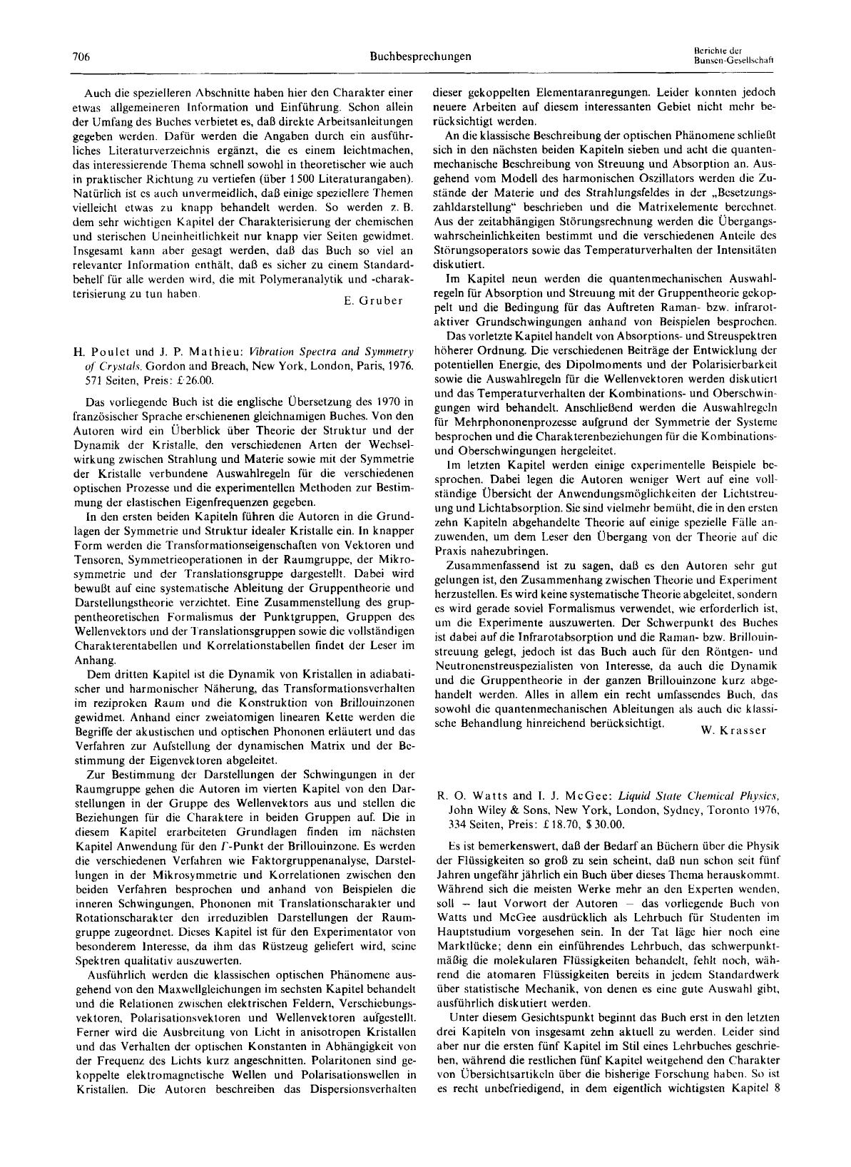 H. Poulet und J. P. Mathieu: Vibration Spectra and Symmetry of Crystals. Gordon and Breach, New York, London, Paris, 1976. 571 Seiten, Preis: £ 26.00. by Unknown
