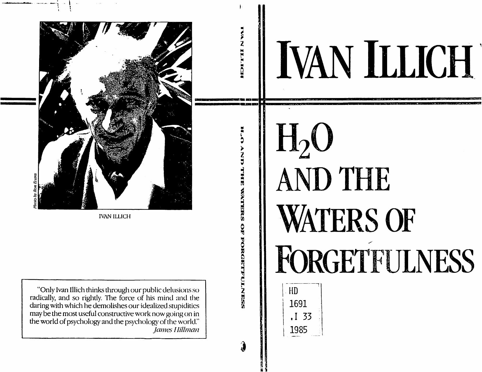 H2O And The Waters Of Forgetfulness by Unknown
