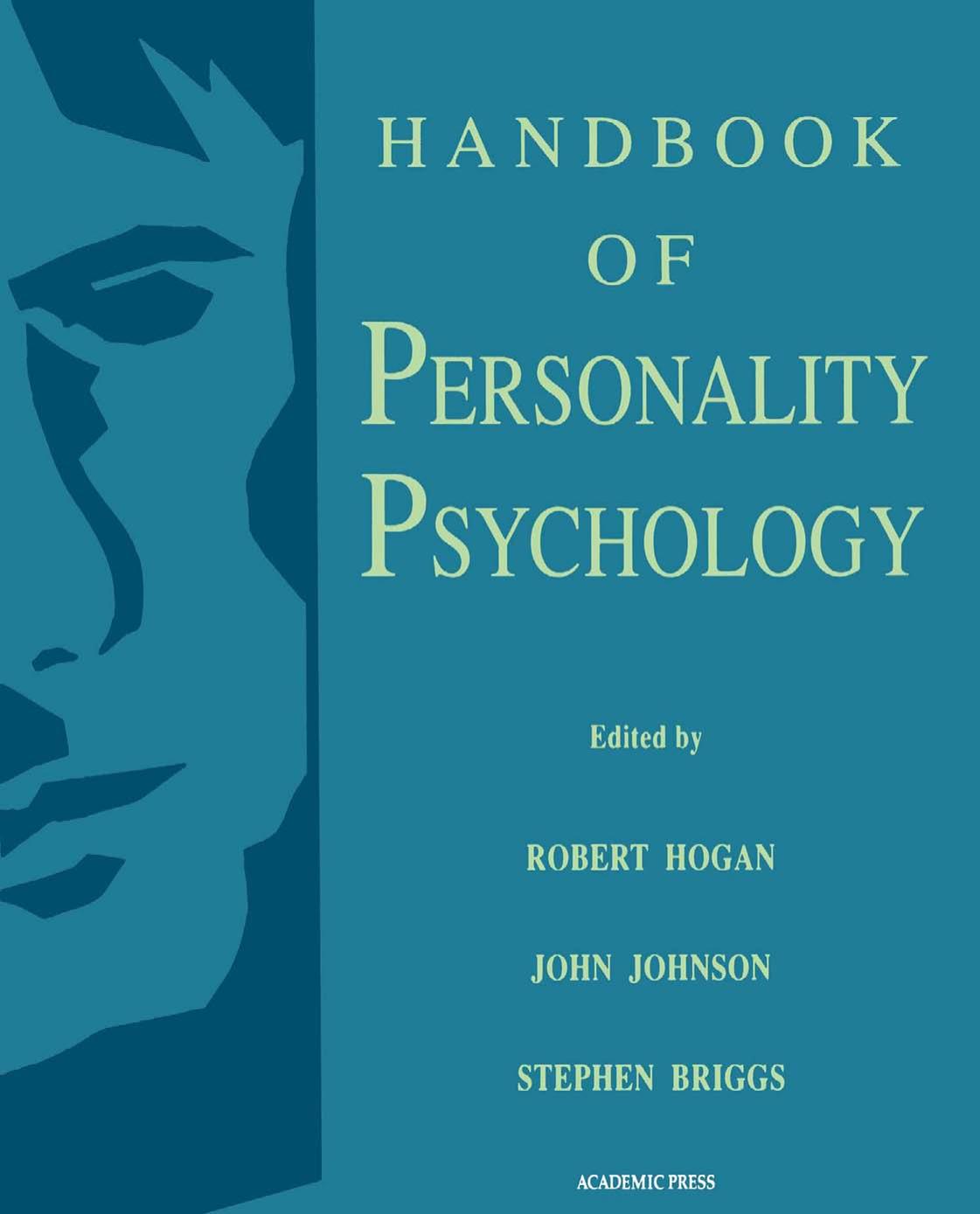 HANDBOOK OF PERSONALITY PSYCHOLOGY by Unknown