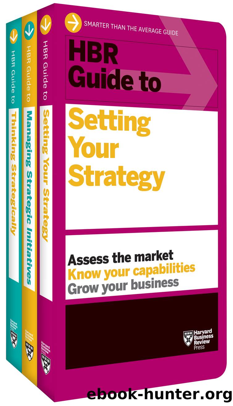 HBR Guides to Building Your Strategic Skills Collection (3 Books) by Harvard Business Review