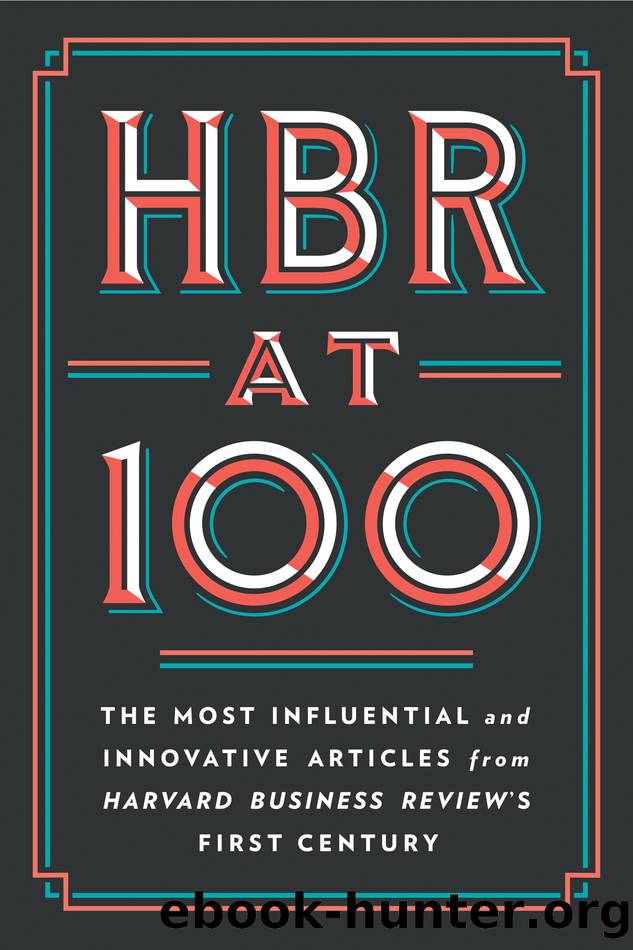HBR at 100 by unknow
