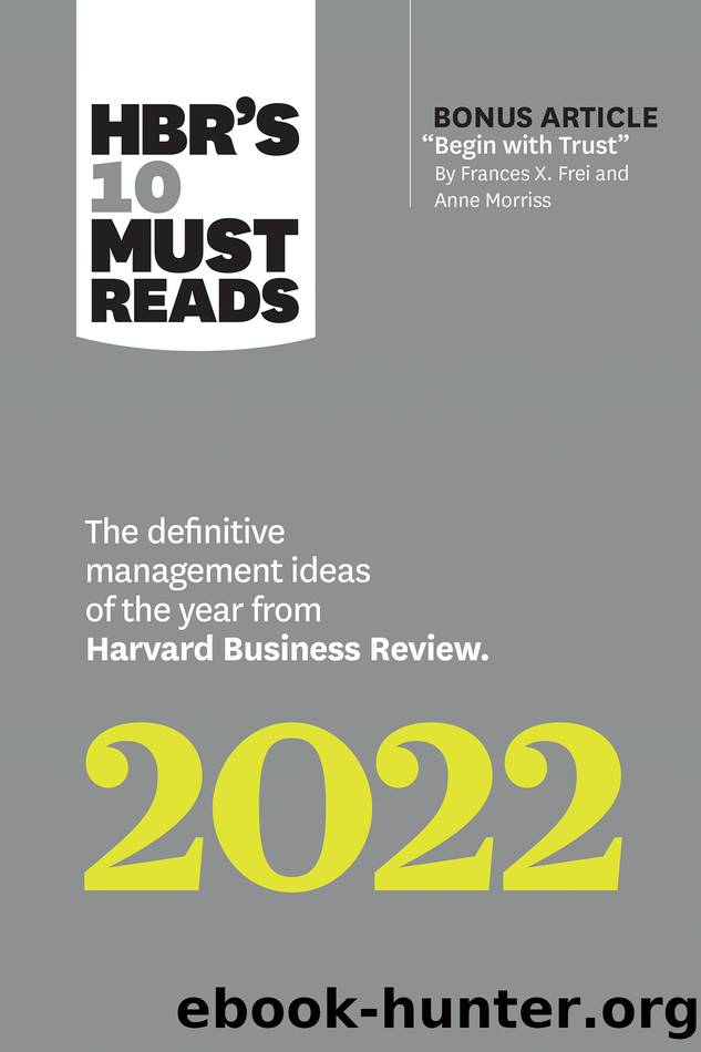 HBR's 10 Must Reads 2022 by Harvard Business Review