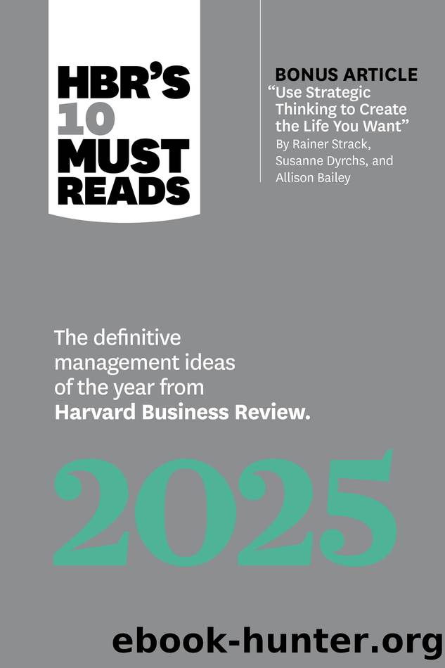 HBR's 10 Must Reads 2025 by Harvard Business Review