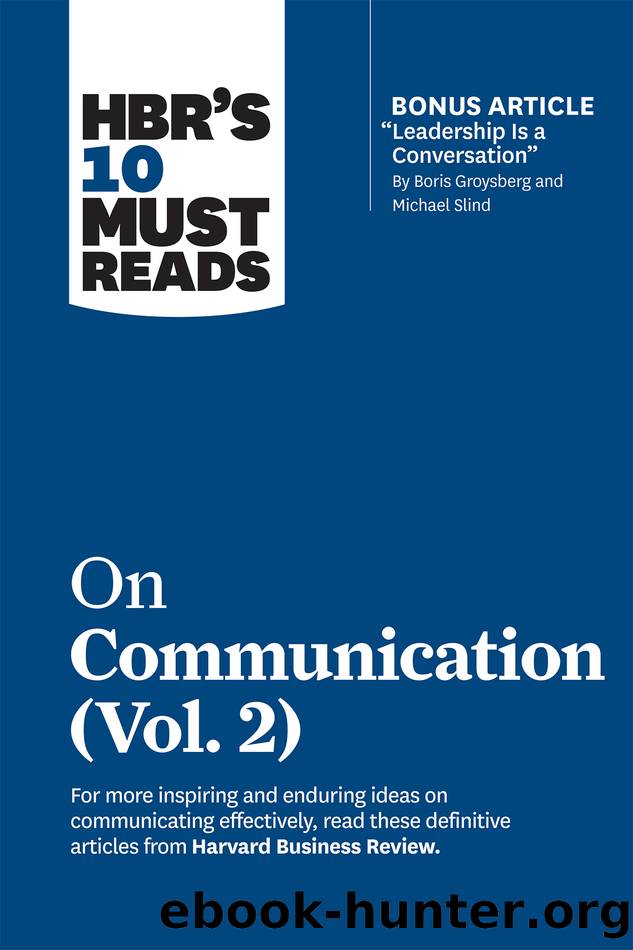 HBR's 10 Must Reads on Communication 2-Volume Collection by Harvard Business Review;