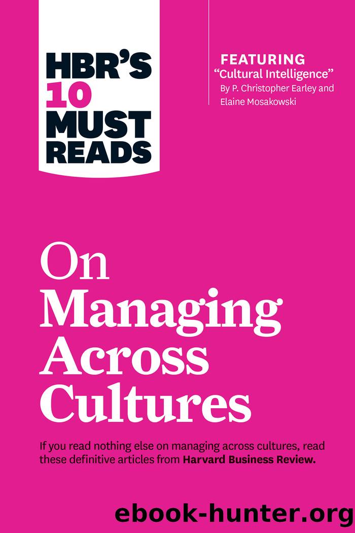 HBR's 10 Must Reads on Managing Across Cultures by Harvard Business Review