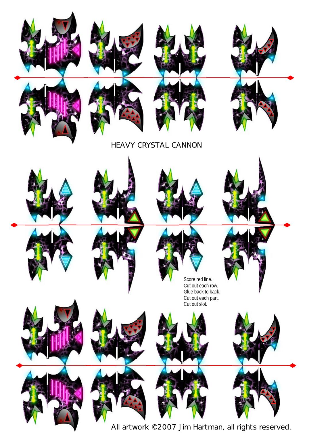 HEAVY CRYSTAL CANNONS by JIM