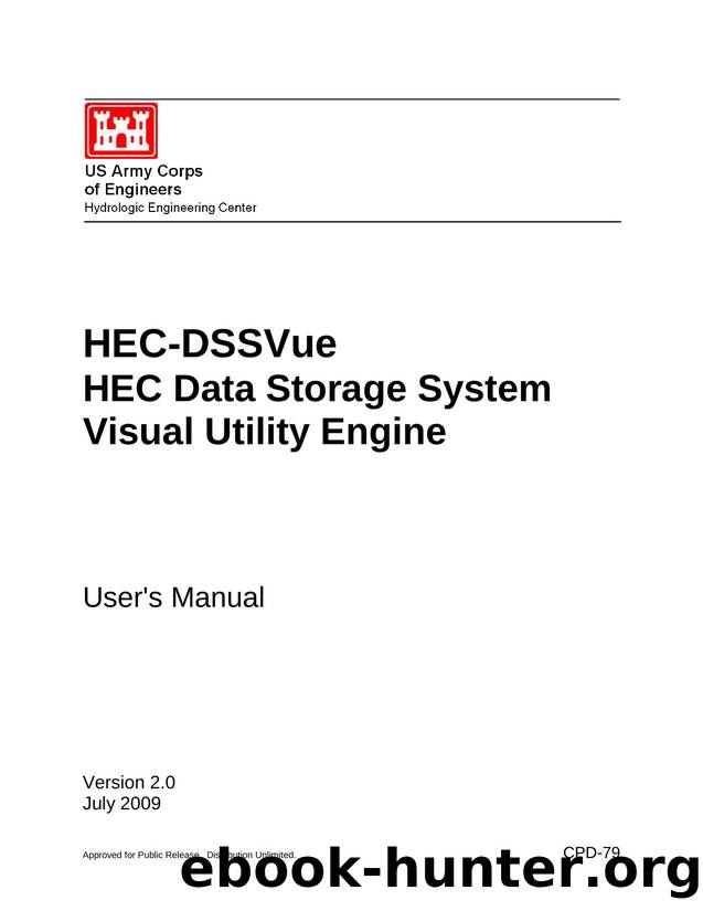 HEC-DSSVue User's Manual by CEIWR-HEC