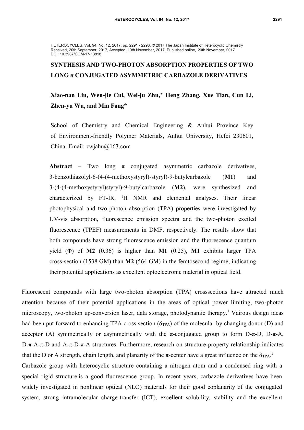 HETEROCYCLES, Vol. , No. , , pp. -. Â© The Japan Institute of Heterocyclic Chemistry by china
