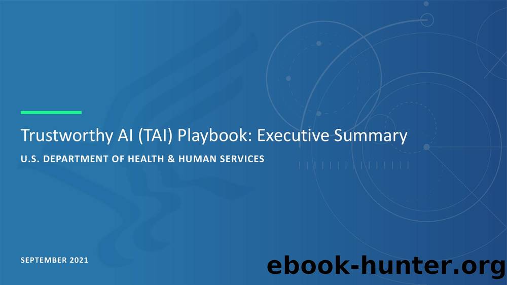 HHS Trustworthyl Artificial Intelligence (AI) - Executive Summary (09302021) by Oki Mek/OCIO/OCAIO