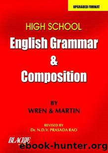HIGH SCHOOL ENGLISH GRAM. & COMPOSITION by H Martin & P C Wren