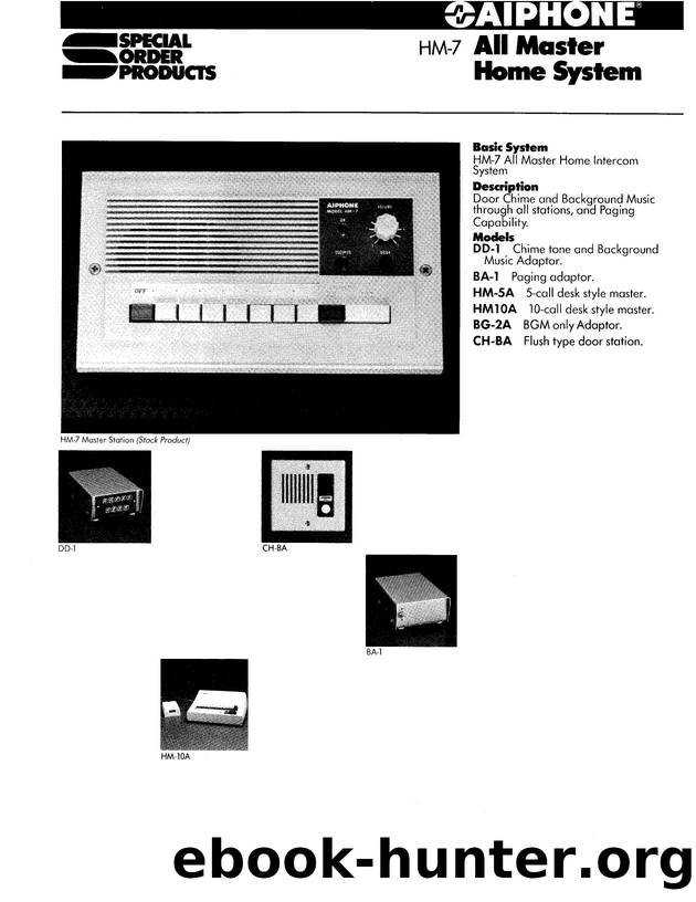 HM-7 with DD-1 Instructions by Unknown