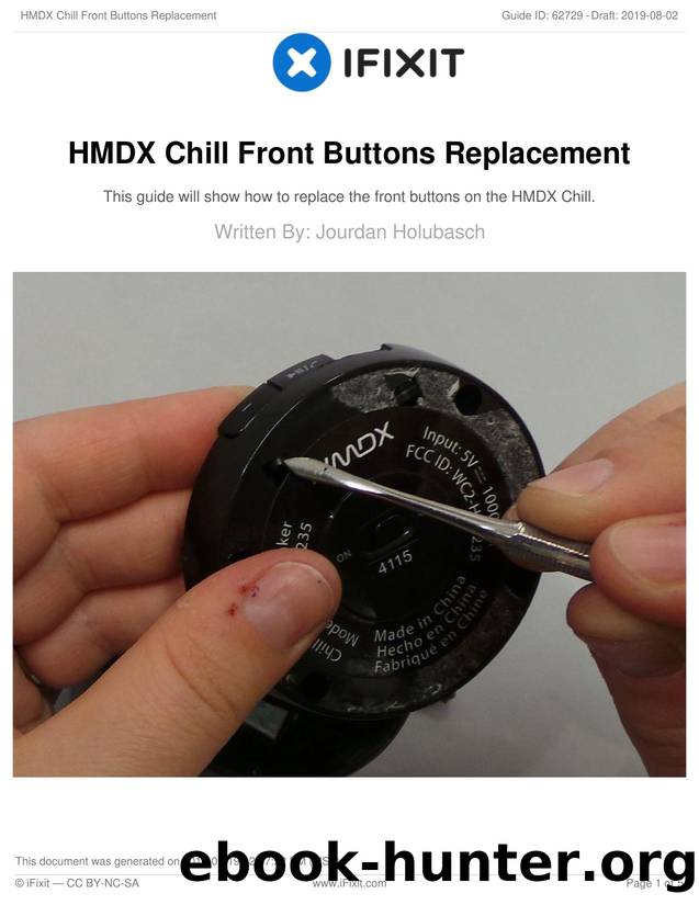 HMDX Chill Front Buttons Replacement by Unknown