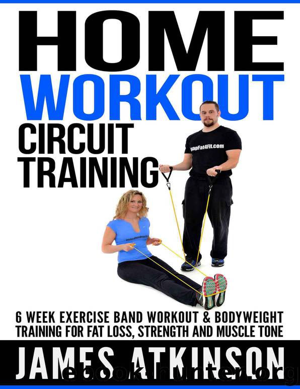 HOME WORKOUT CIRCUIT TRAINING: 6 week exercise band workout & bodyweight training for fat loss, strength and muscle tone by James Atkinson