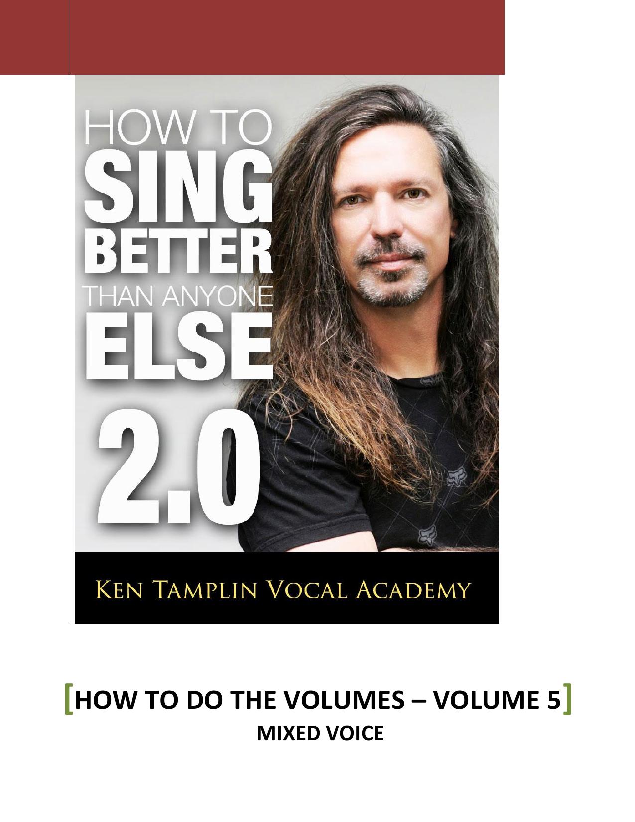 HOW TO DO THE VOLUMES – VOLUME 5 by Kent