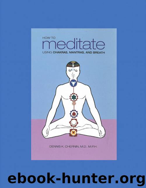 HOW TO MEDITATE USING CHAKRAS, MANTRAS, AND BREATH by DENNIS K. CHERNIN MD