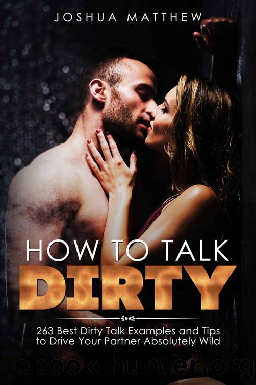 HOW TO TALK DIRTY: 263 Best Dirty Talk Examples and Tips to Drive Your Partner Absolutely Wild by Joshua Matthew