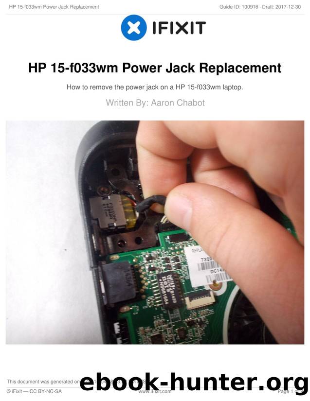 HP 15-f033wm Power Jack Replacement by Unknown