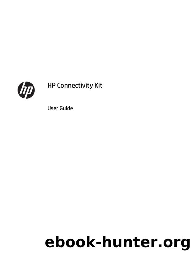 HP Connectivity Kit User Guide by Unknown
